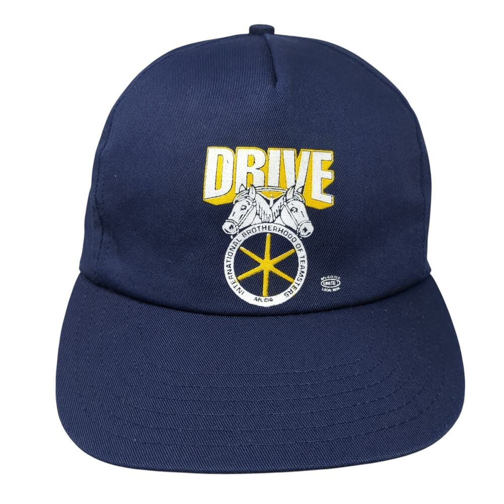 Drive Int. Brotherhood Of Teamsters Snapback 5 Panel Cap Blue OS Lion Brothers